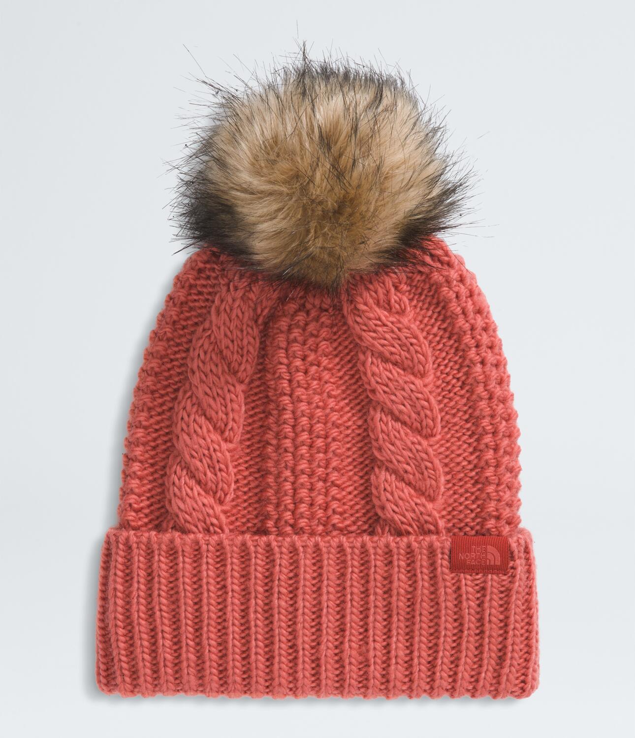 Gorro Oh Mega Fur Pom Beanie Rojo Mujer The North Face - imagen 1