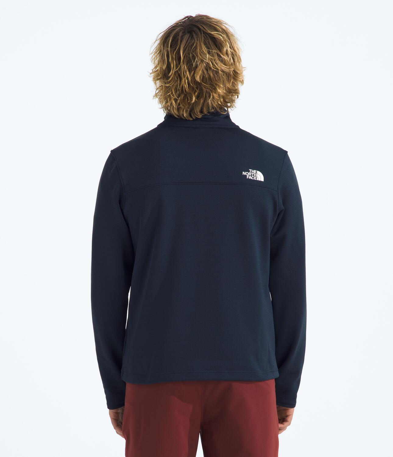 Chompa Polar Cedar Trail Grid Fleece 1/4 Zip Azul Hombre The North Face