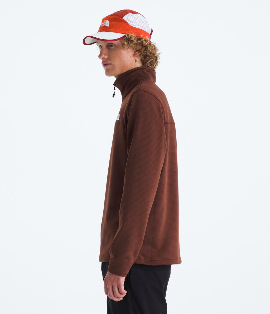 Chompa Polar Cedar Trail Grid Fleece 1/4 Zip Beige Hombre The North Face