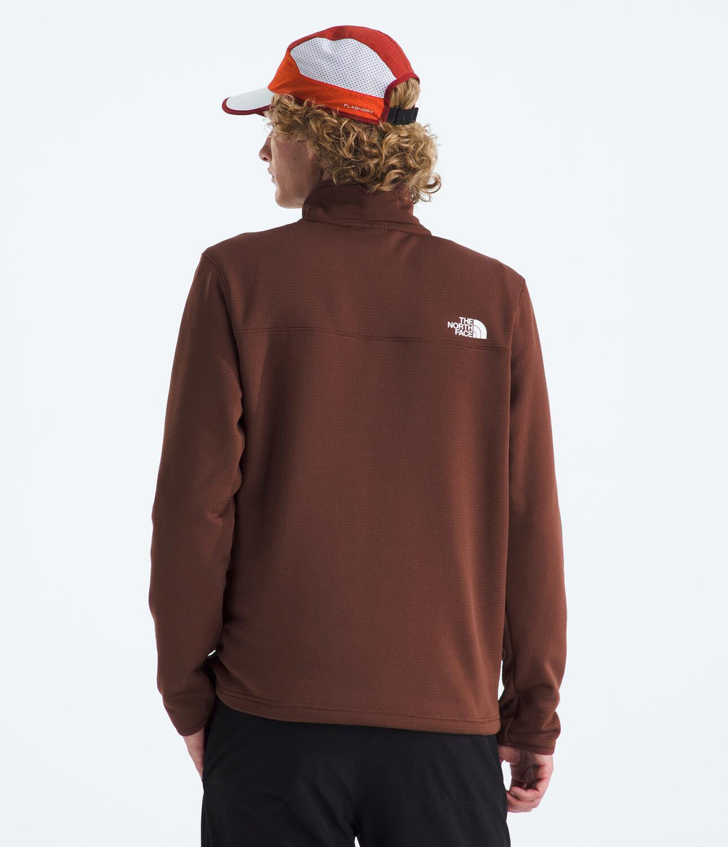 Chompa Polar Cedar Trail Grid Fleece 1/4 Zip Beige Hombre The North Face