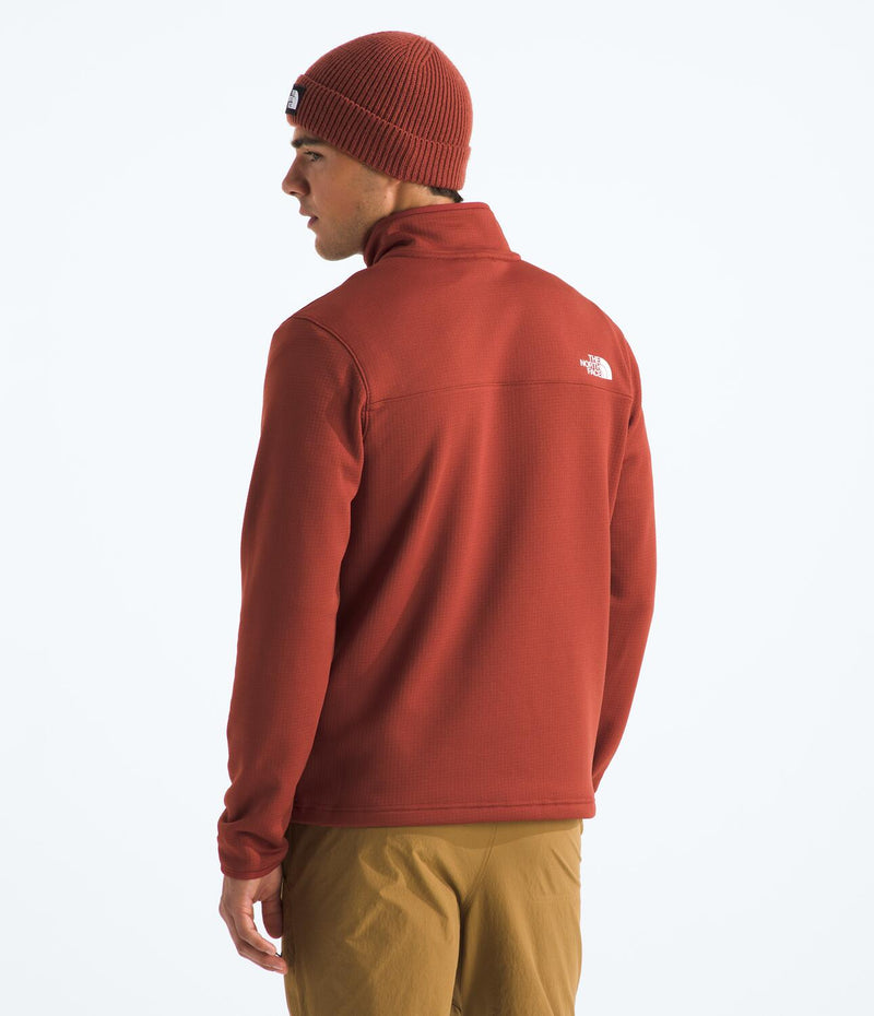 Chompa Polar Cedar Trail Grid Fleece 1/4 Zip Rojo Hombre The North Face