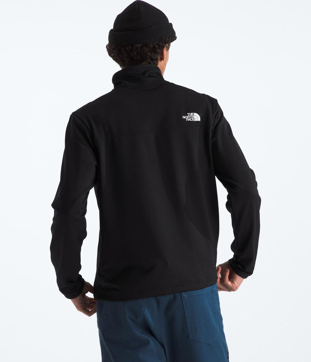 Chompa Polar Cedar Trail Grid Fleece 1/4 Zip Negro Hombre The North Face
