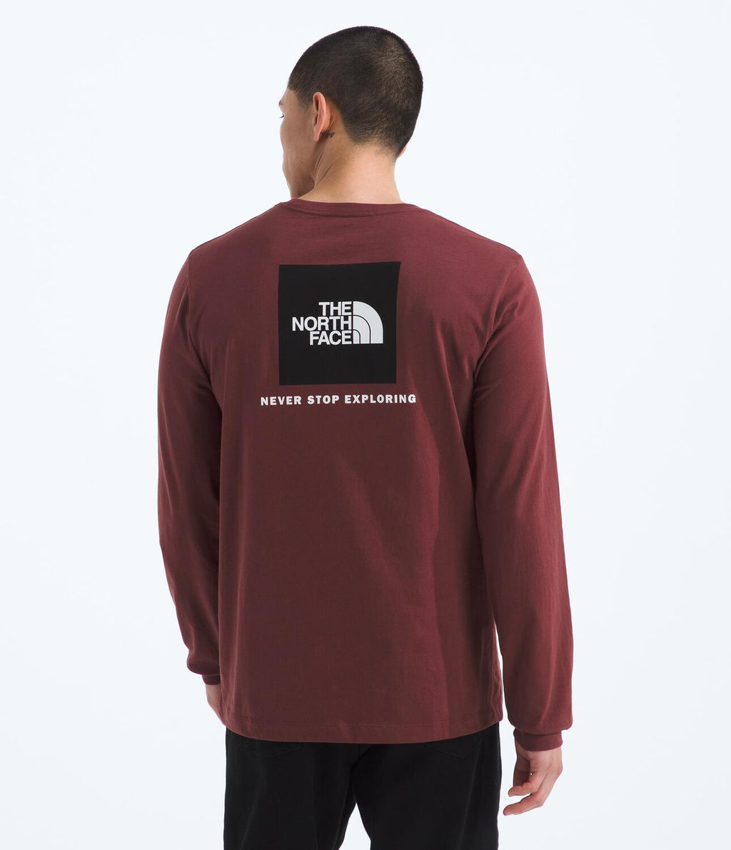Camiseta Evolution Box Nse Long Sleeve Tee Vinotinto Hombre The North Face - imagen 3