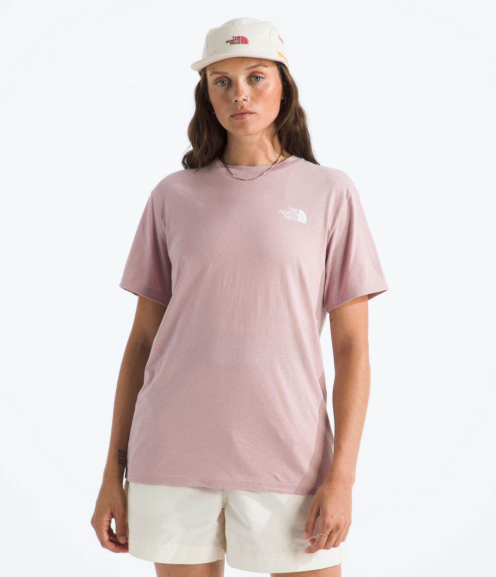 Camiseta Evolution Box Nse Short Sleeve Tee Rosada Mujer The North Face