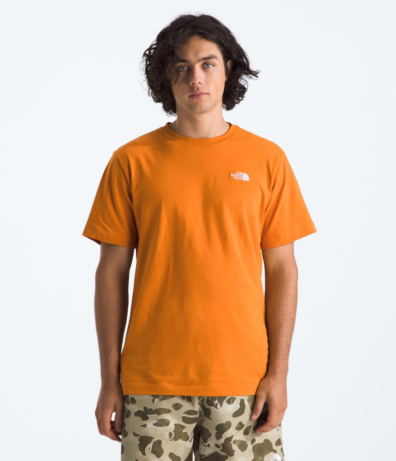 Camiseta Evolution Simple Dome Short Sleeve Tee Naranja Hombre The North Face