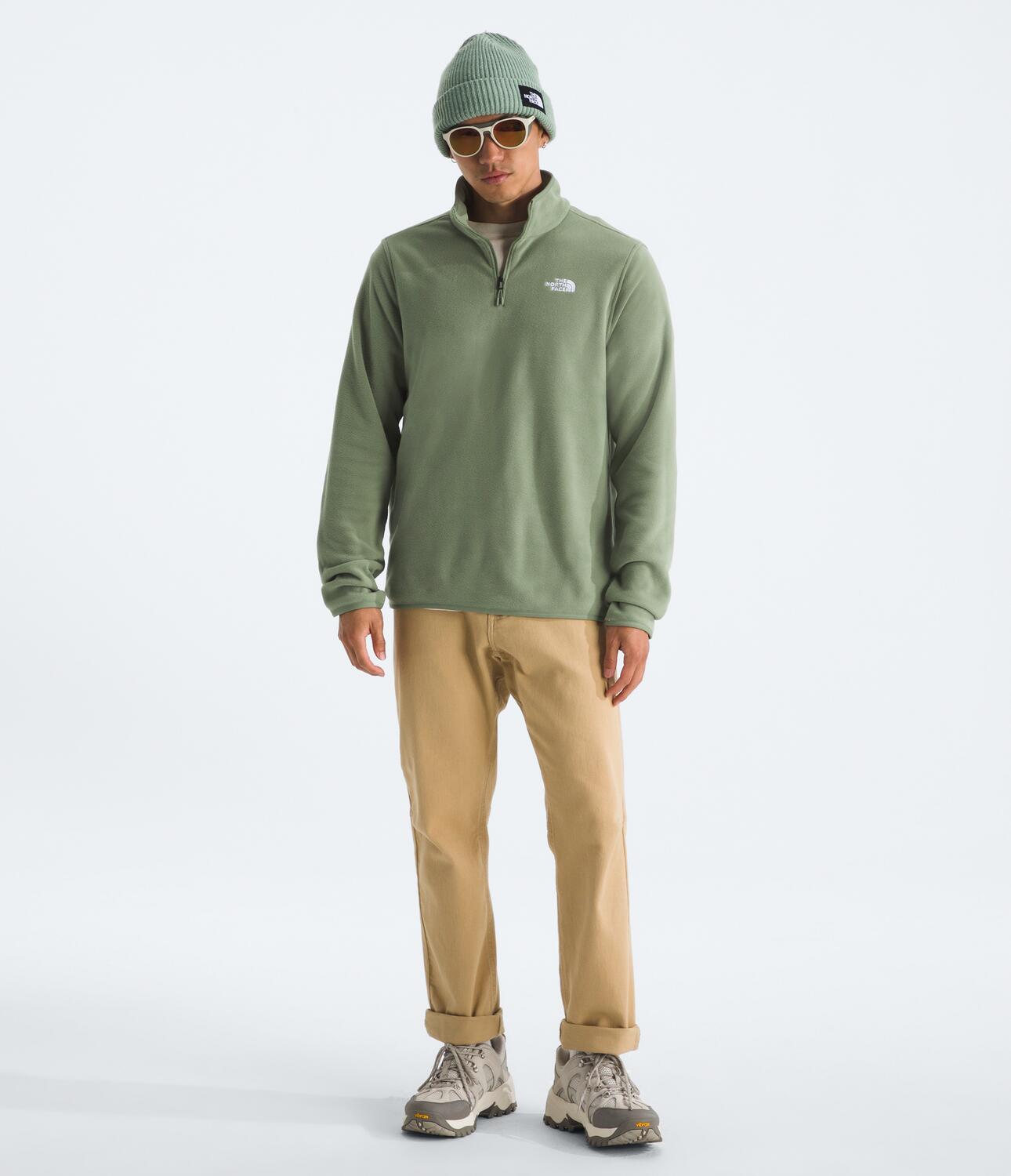 Buzo Glacier Fleece 1/4 Zip Jacket Verde Hombre The North Face - imagen 4