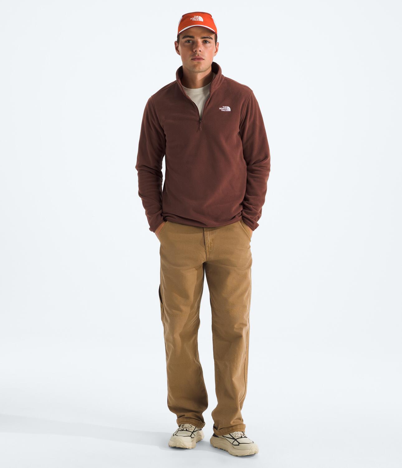 Buzo Polar Glacier Fleece 1/4 Zip Jacket Café Hombre The North Face