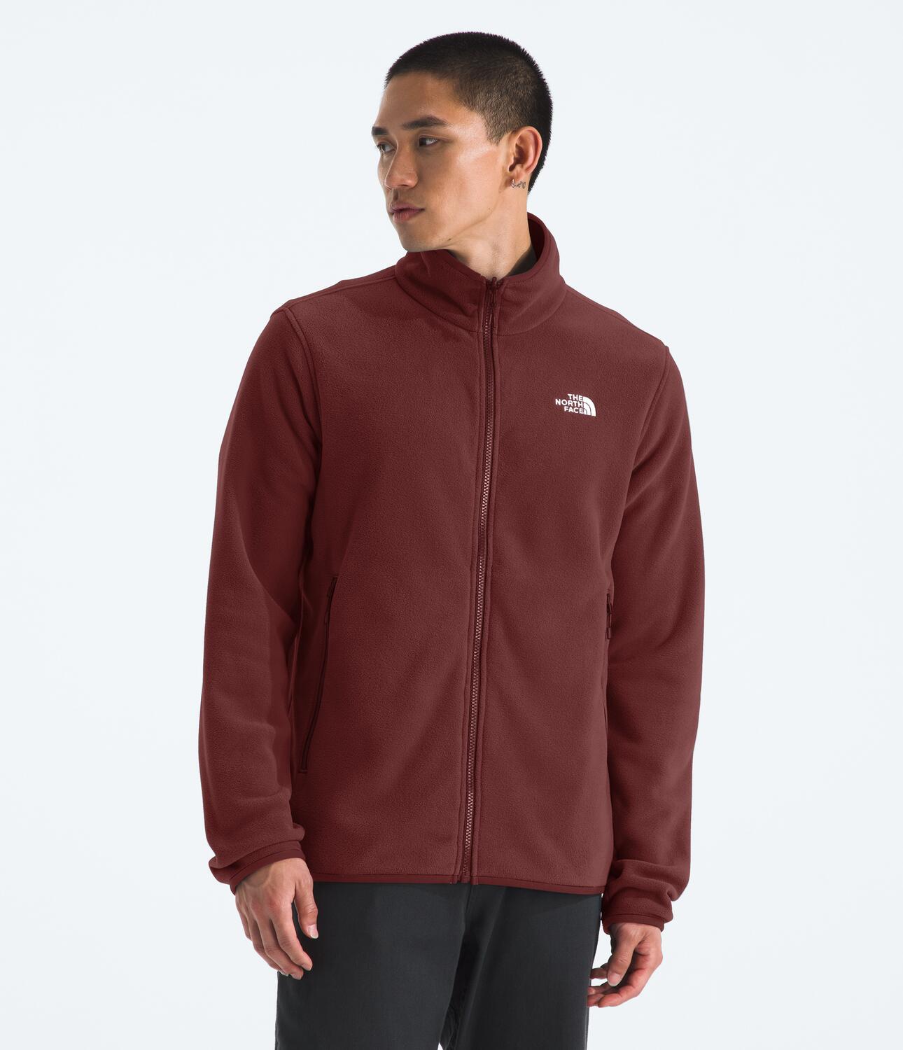 Chompa Glacier Fleece Jacket Vinotinto Hombre The North Face - imagen 1