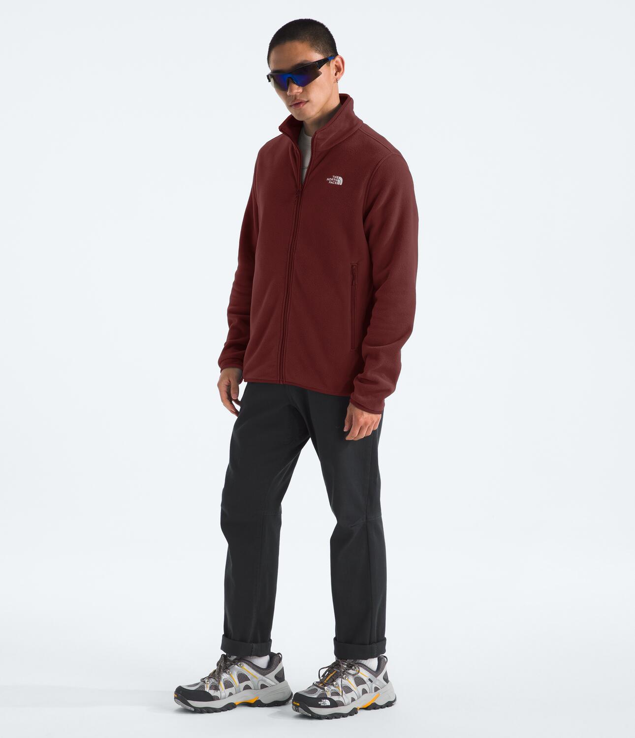 Chompa Glacier Fleece Jacket Vinotinto Hombre The North Face - imagen 4