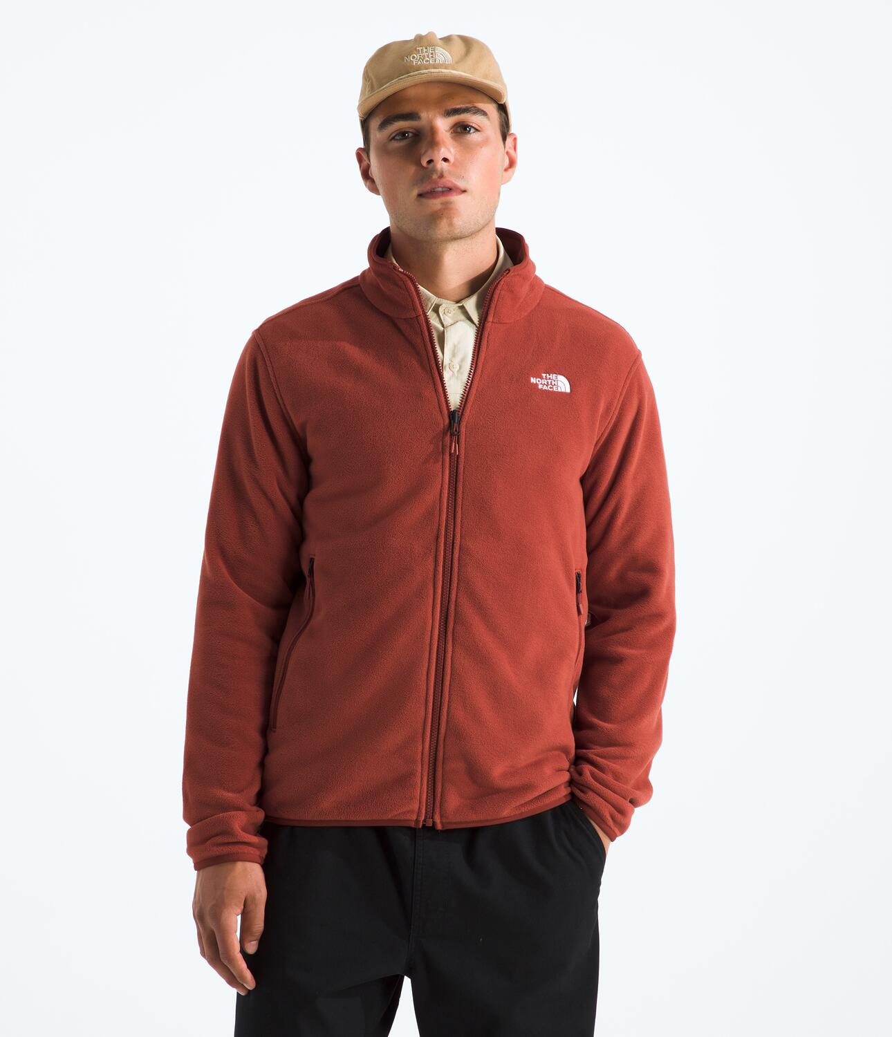 Chompa Polar Glacier Fleece Jacket Rojo Hombre The North Face