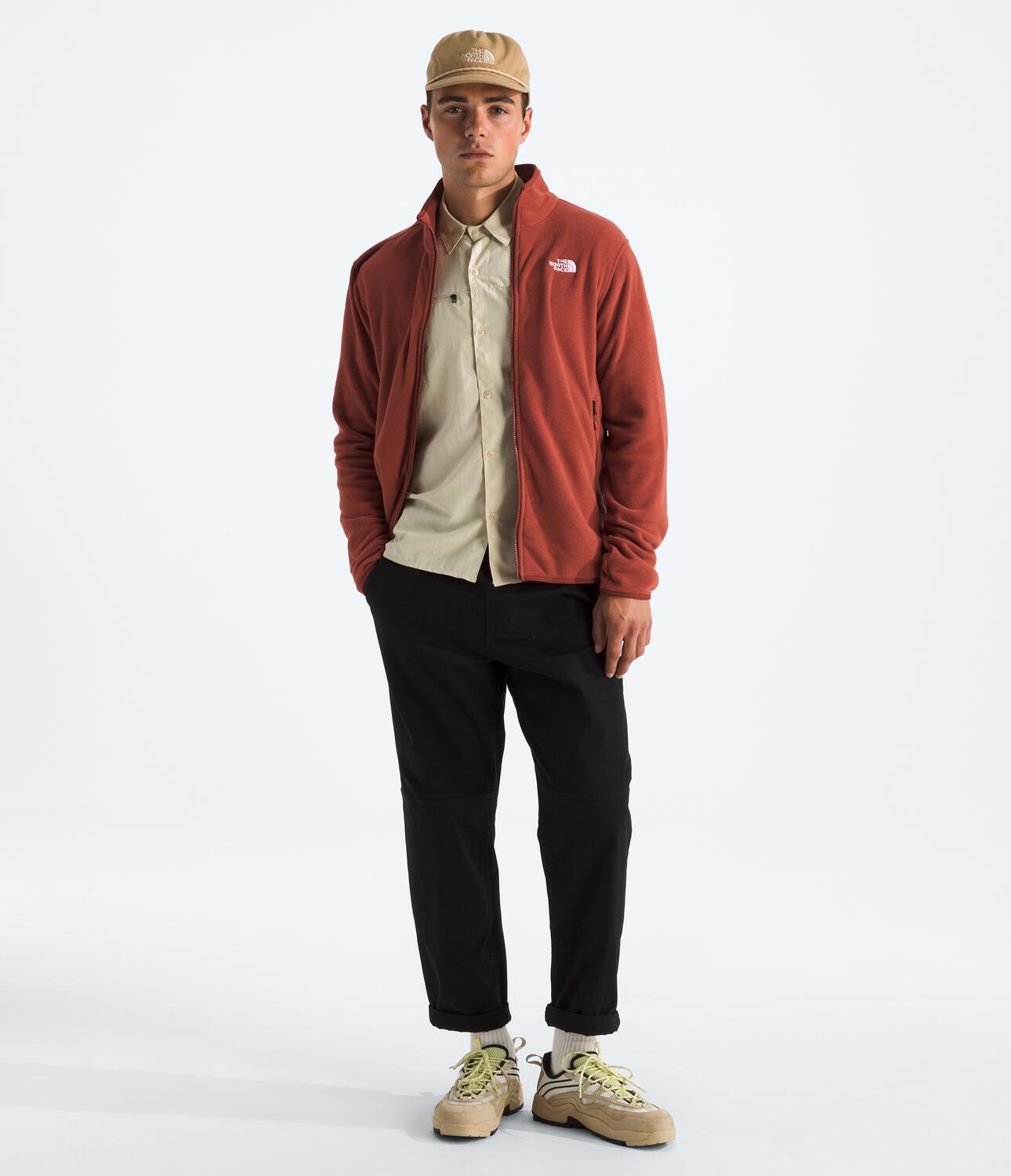 Chompa Polar Glacier Fleece Jacket Rojo Hombre The North Face