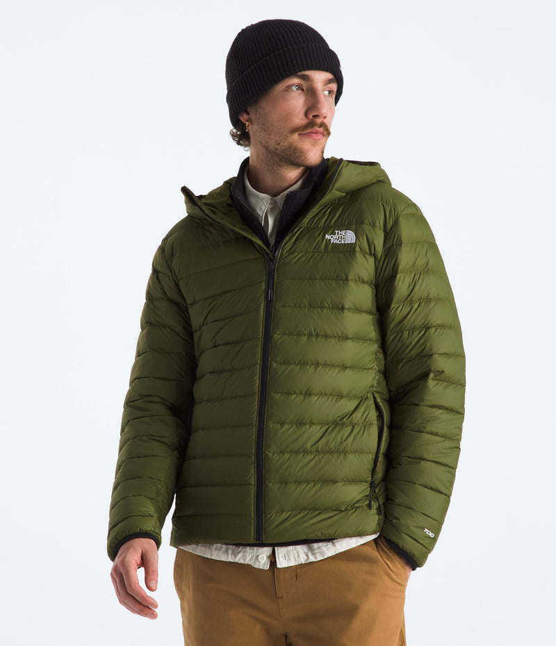 Chompa Térmica Classic Down Hooded Jacket Verde Hombre The North Face - imagen 1