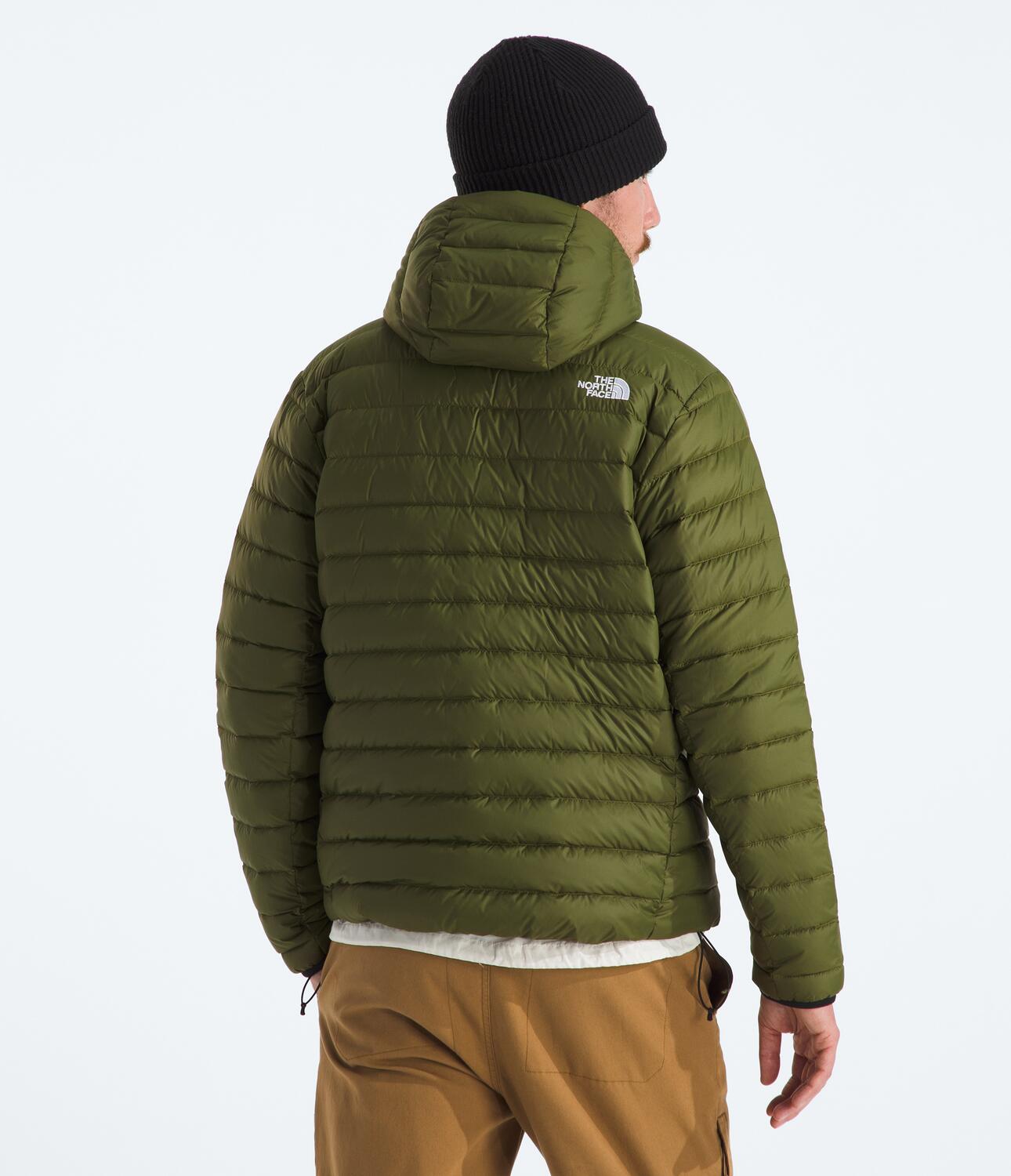 Chompa Térmica Classic Down Hooded Jacket Verde Hombre The North Face - imagen 2