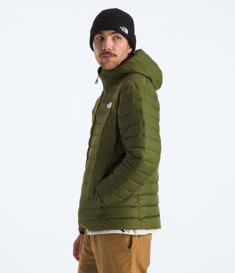 Chompa Térmica Classic Down Hooded Jacket Verde Hombre The North Face - imagen 3