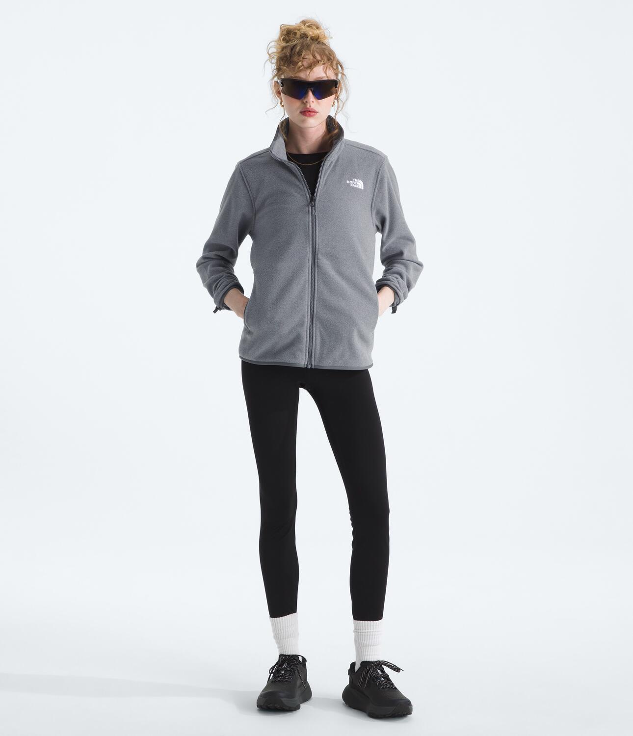 Chompa Glacier Fleece Jacket Gris Mujer The North Face