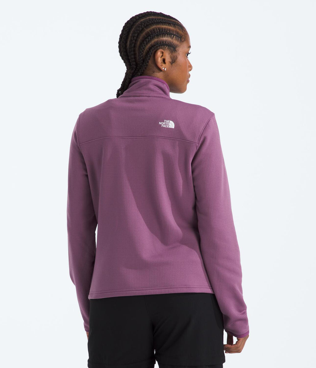 Chompa Polar Cedar Trail Grid Fleece Jacket Morado Mujer The North Face