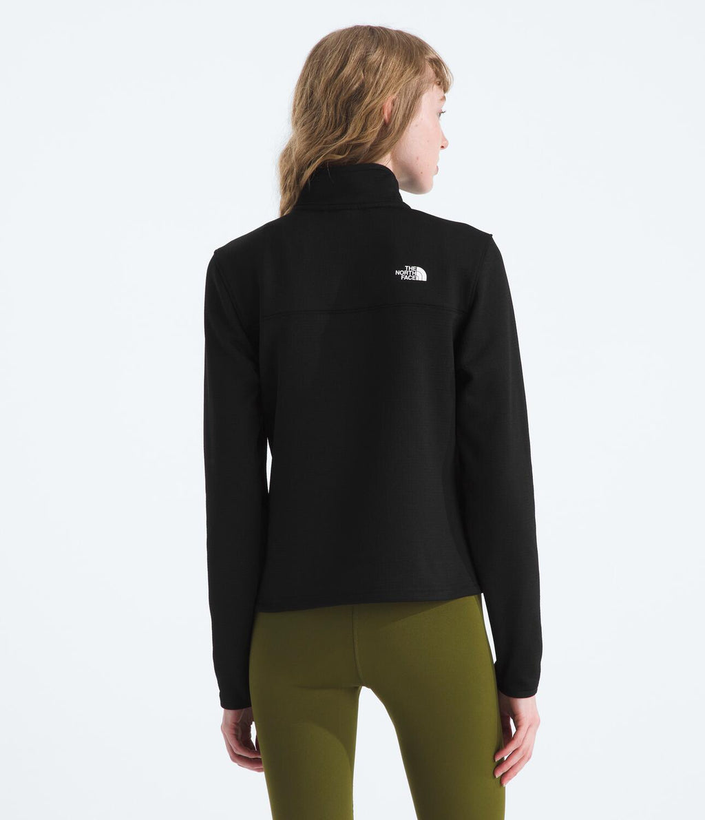 Chompa Polar Cedar Trail Grid Fleece 1/4 Zip Jacket Negro Mujer The North Face