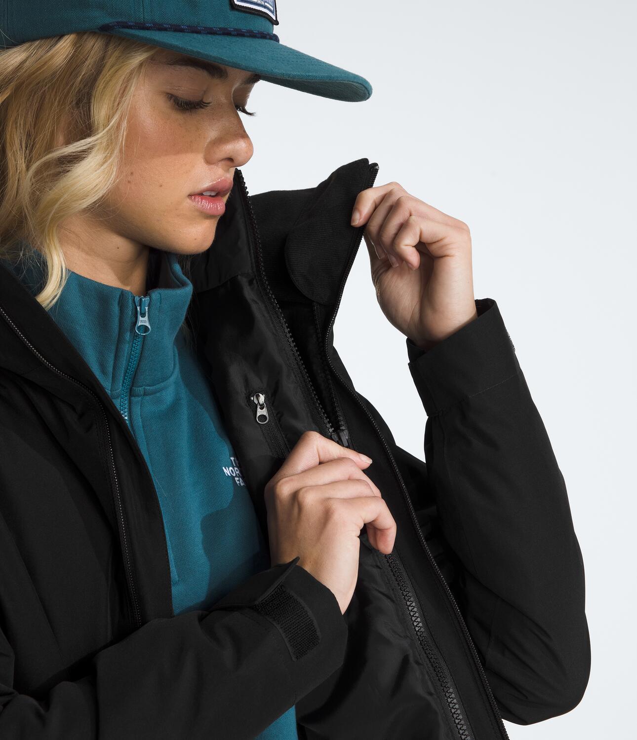 Chompa Carto Mono Triclimate Hooded Jacket Negra Mujer The North Face - imagen 5