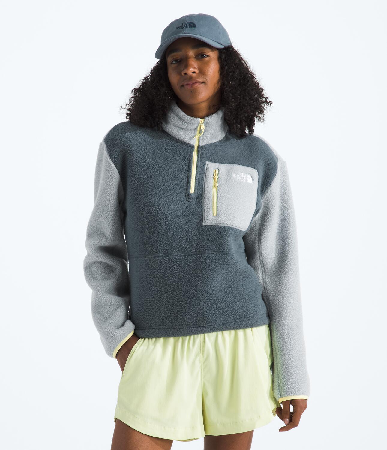 Buzo Polar Yumiori 1/4 Zip Gris Mujer The North Face