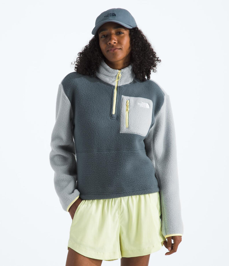 Buzo Polar Yumiori 1/4 Zip Gris Mujer The North Face