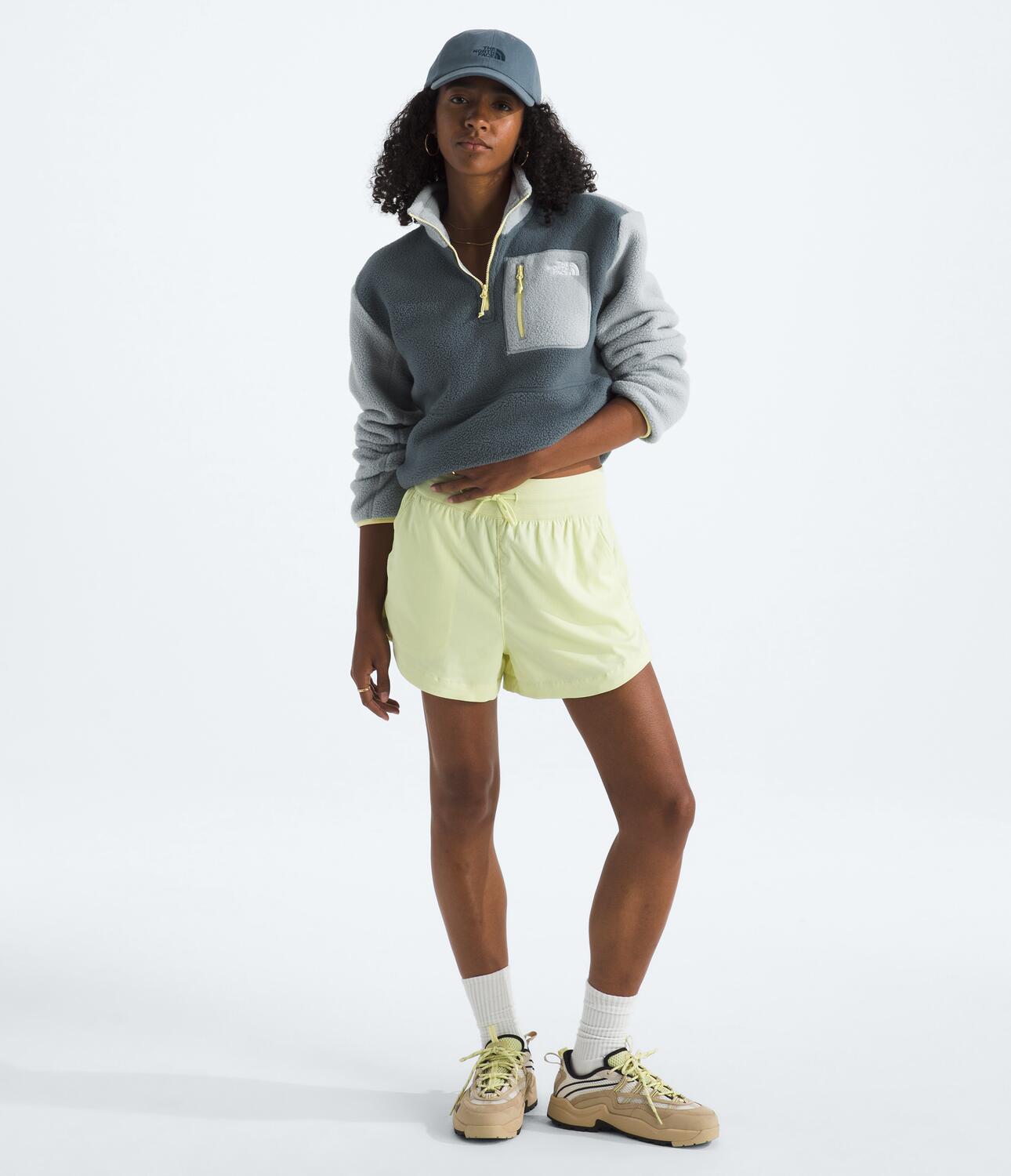 Buzo Polar Yumiori 1/4 Zip Gris Mujer The North Face