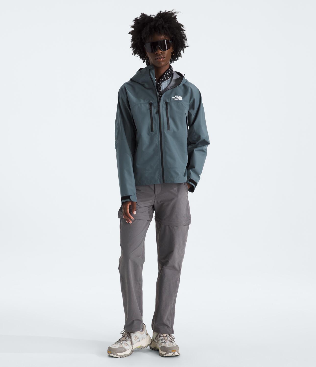 Chompa Rompevientos Pasayten Jacket Valley View Gris Mujer The North Face