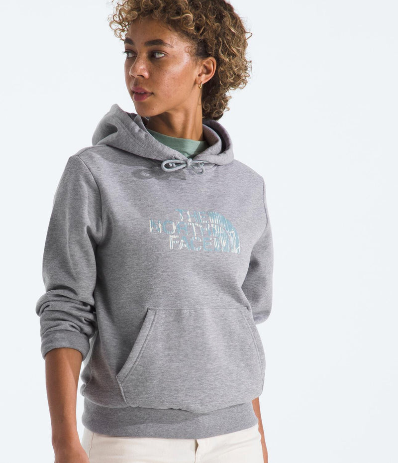 Buzo Evolution Regenerative Ink Half Dome Hoodie Graphic Gris Mujer The North Face - imagen 1