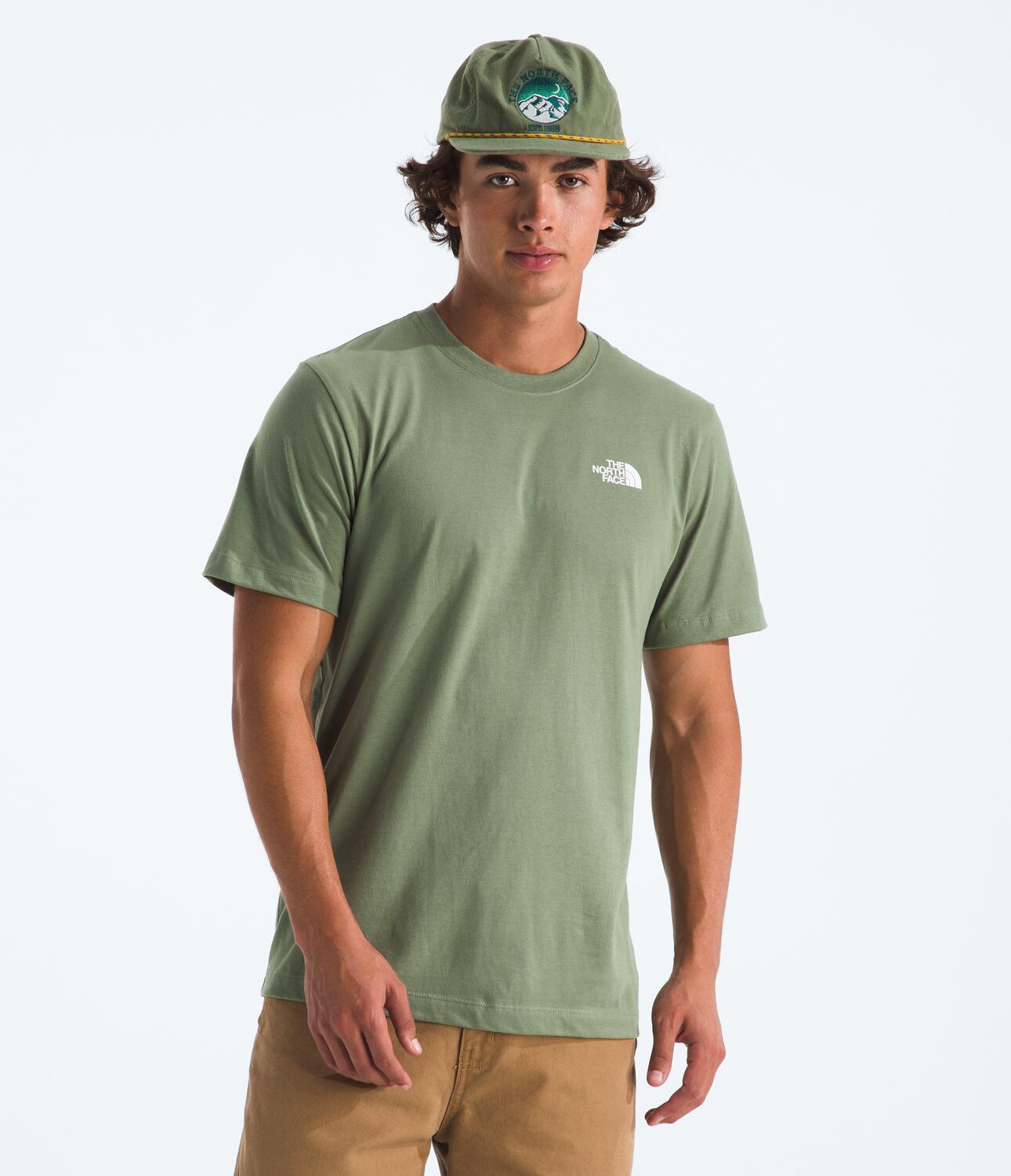 Camiseta Evolution Box Toss Fill Short Sleeve Tee-Graphic Verde Hombre The North Face