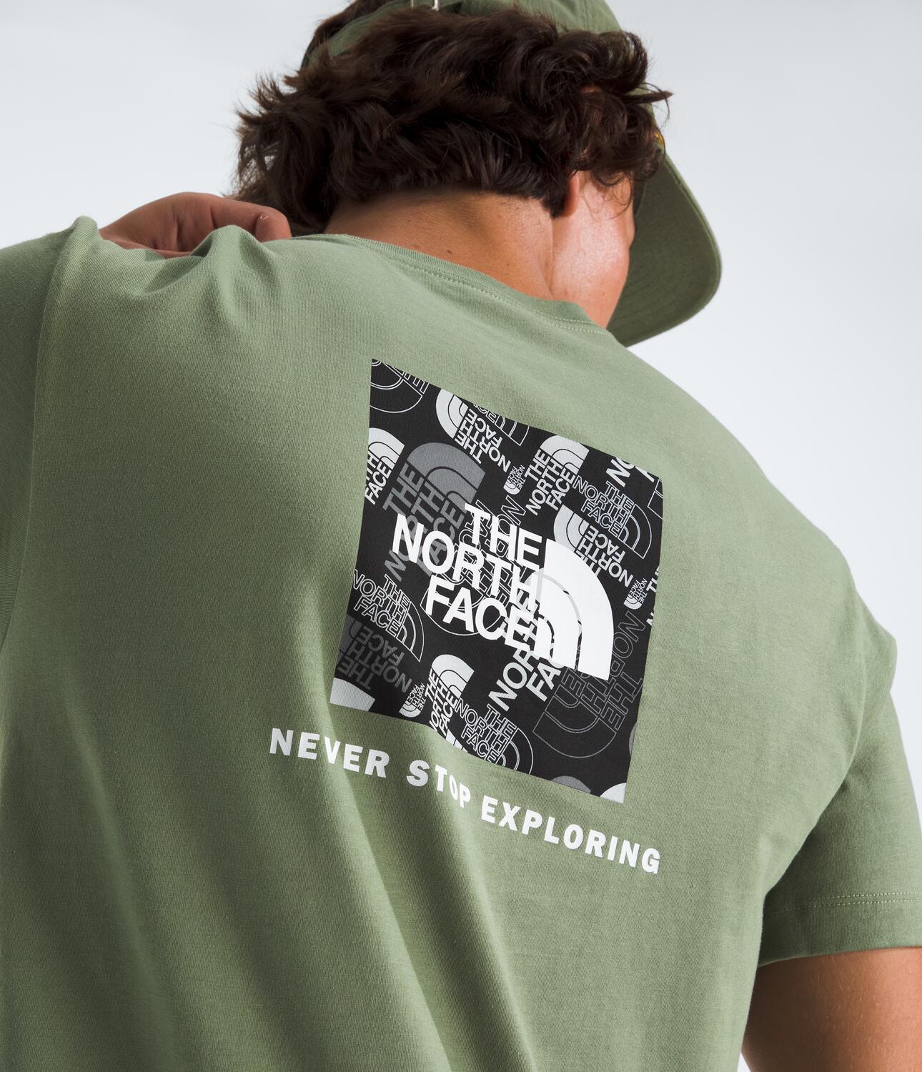 Camiseta Evolution Box Toss Fill Short Sleeve Tee-Graphic Verde Hombre The North Face