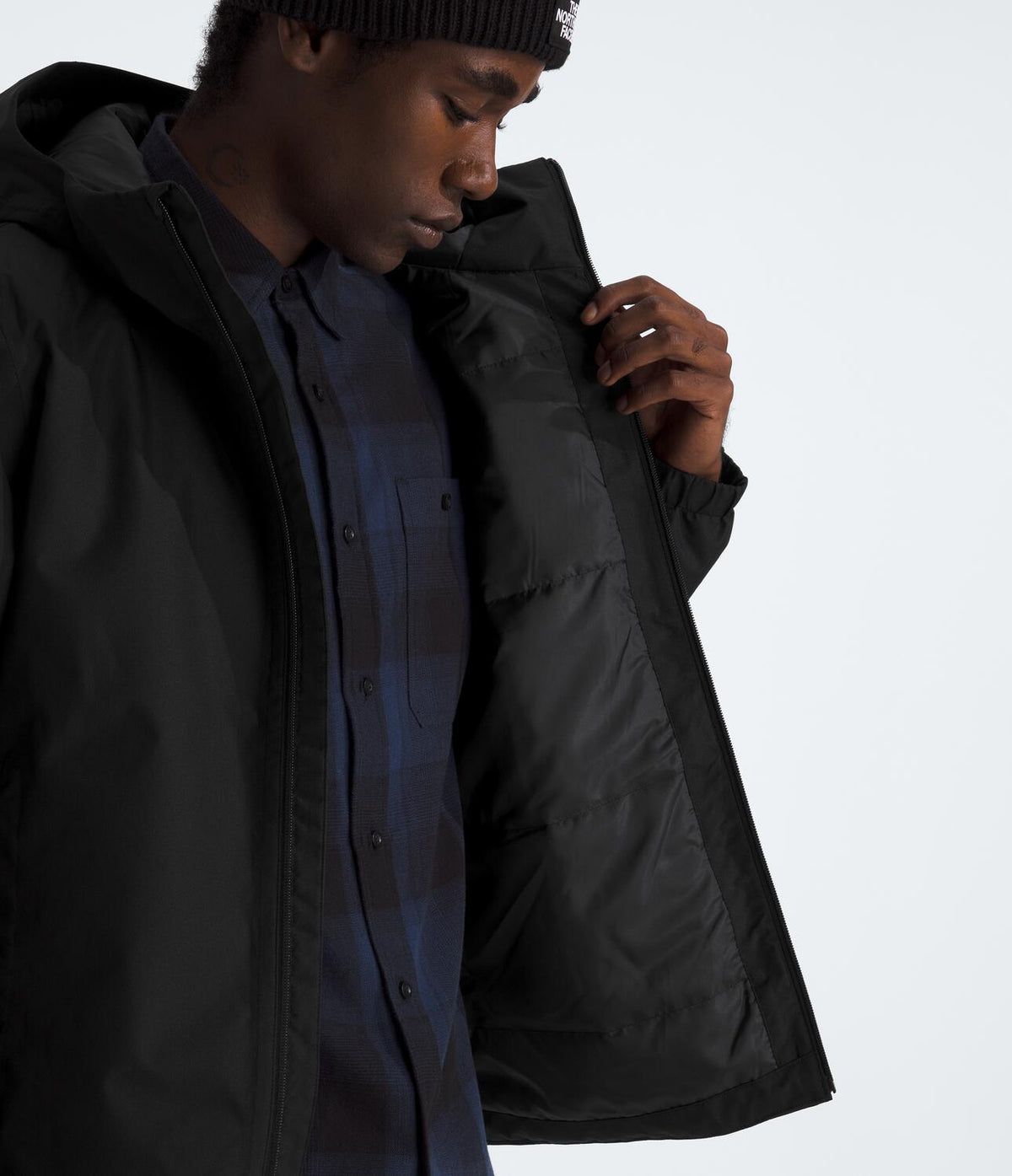 Chompa Impermeable Quest Mono Ins Jacket Negro Hombre The North Face