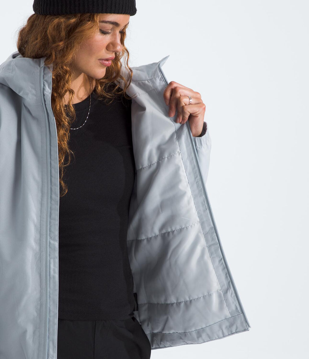 Chompa Impermeable Quest Mono Ins Jacket Gris Mujer The North Face