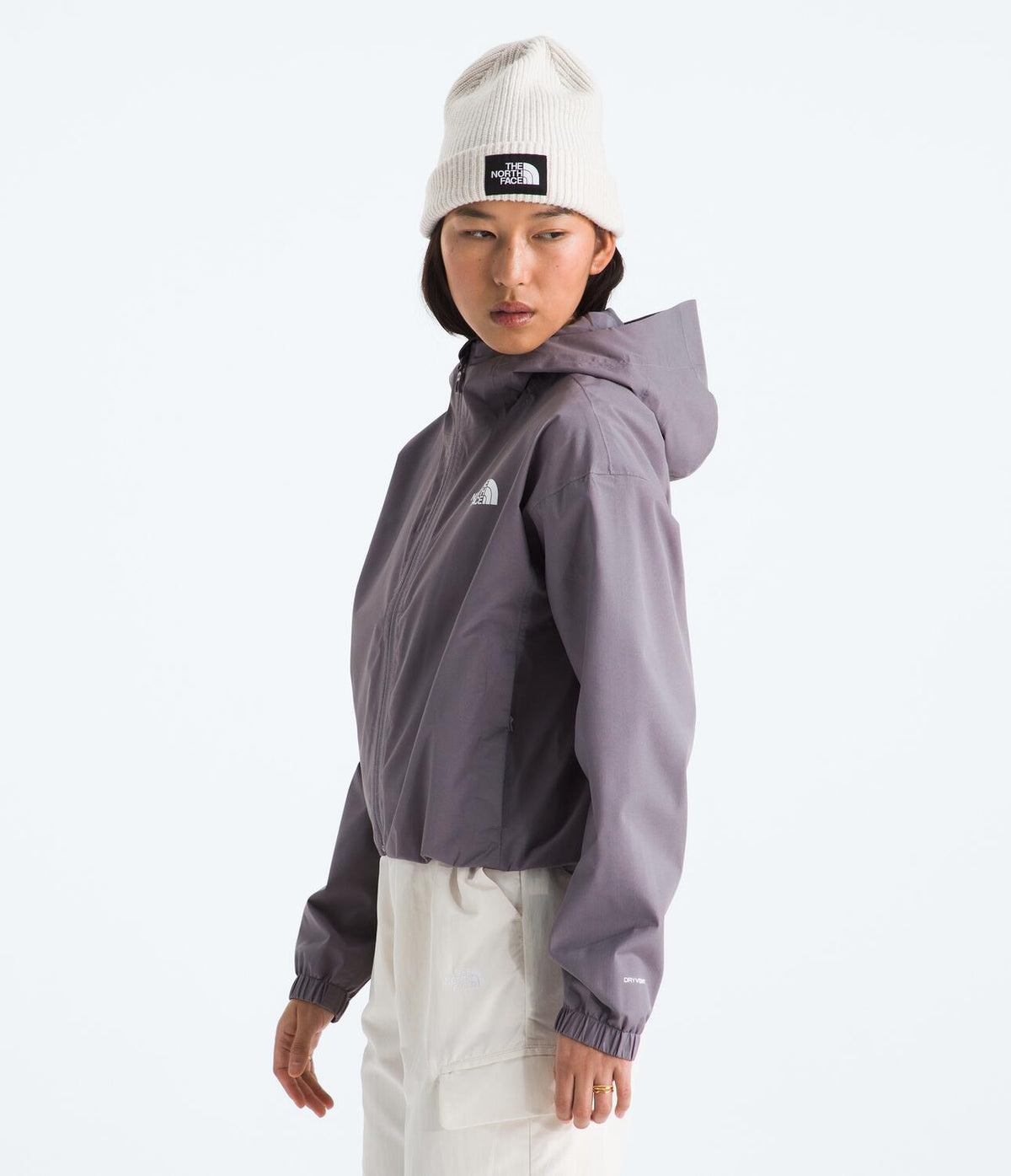 Chompa Impermeable Quest Mono Cropped Jacket Morado Mujer The North Face