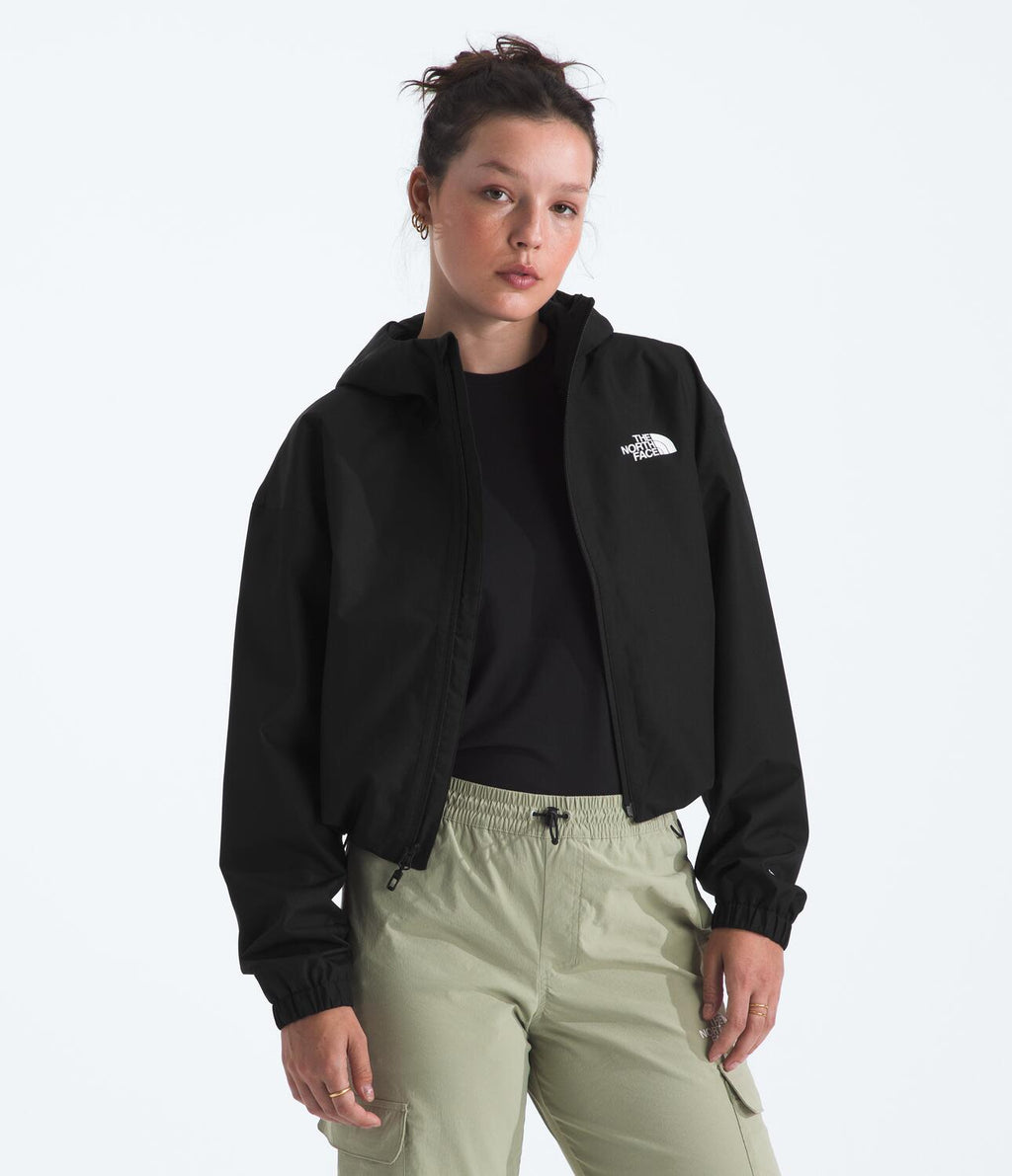 Chompa Impermeable Quest Mono Cropped Jacket Negro Mujer The North Face