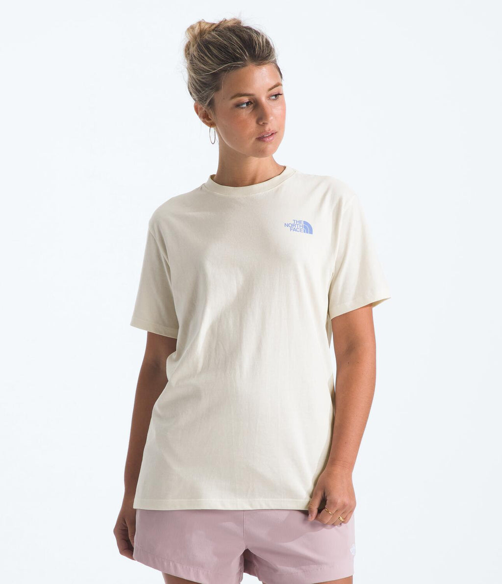 Camiseta Evolution Explore Pin Short Sleeve Tee Graphic Blanca Mujer The North Face