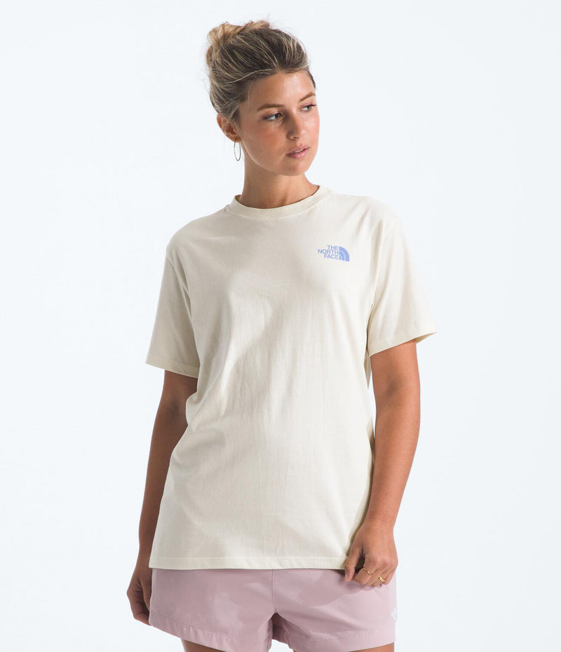 Camiseta Evolution Explore Pin Short Sleeve Tee Graphic Blanca Mujer The North Face